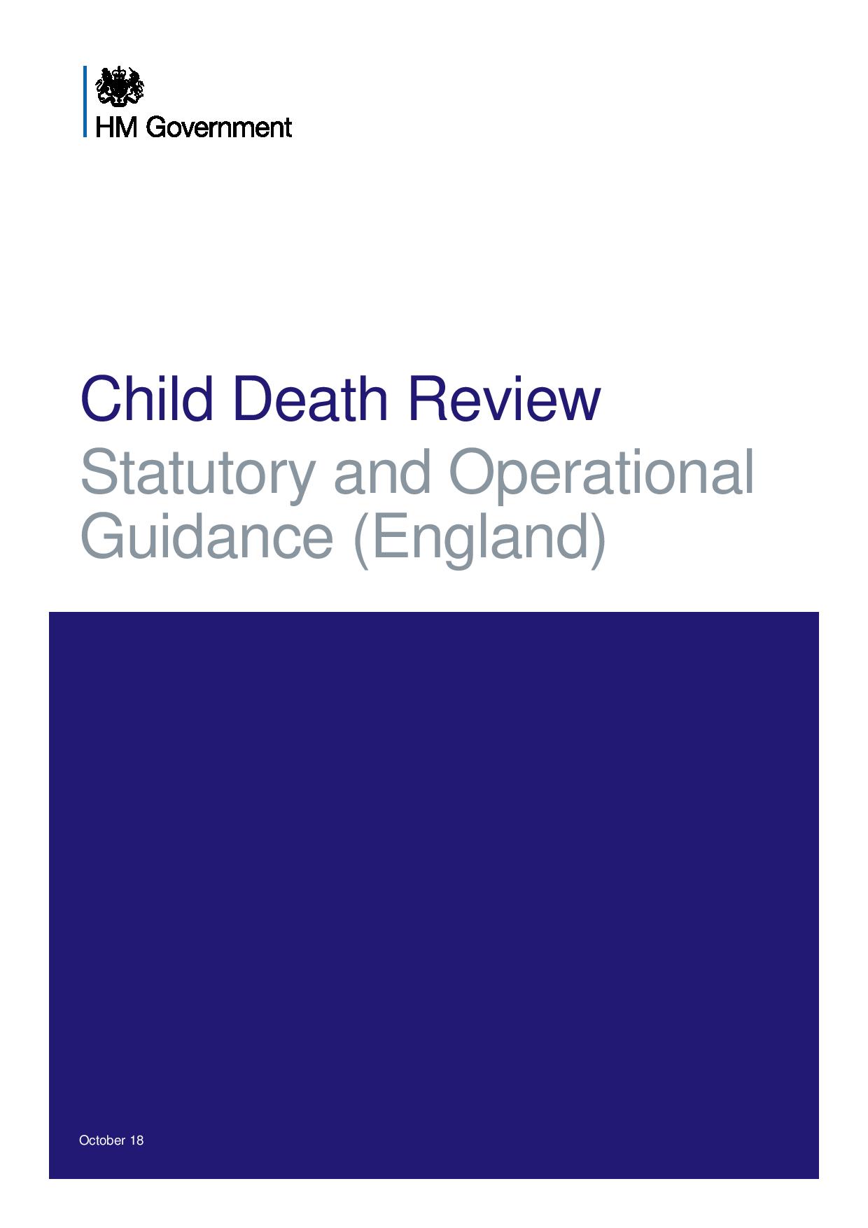 Child Deaths and the Child Death Overview Panel Cambridgeshire and
